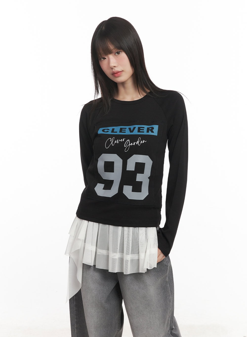 "93" Graphic Long Sleeve Top CM520