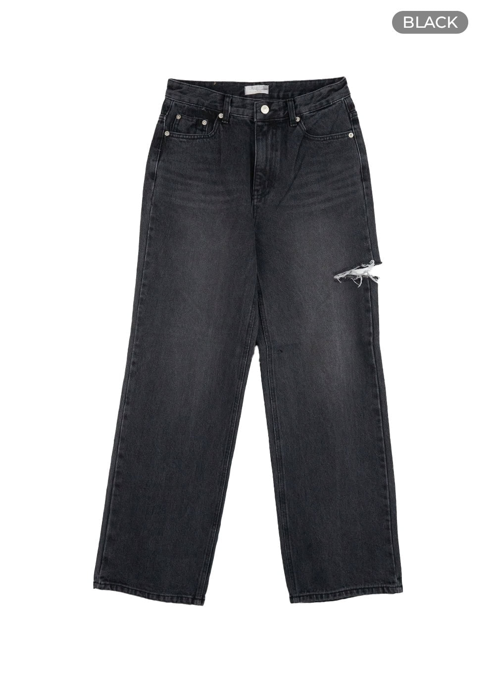 Rae Straight Fit Distressed Denim Jeans CG408