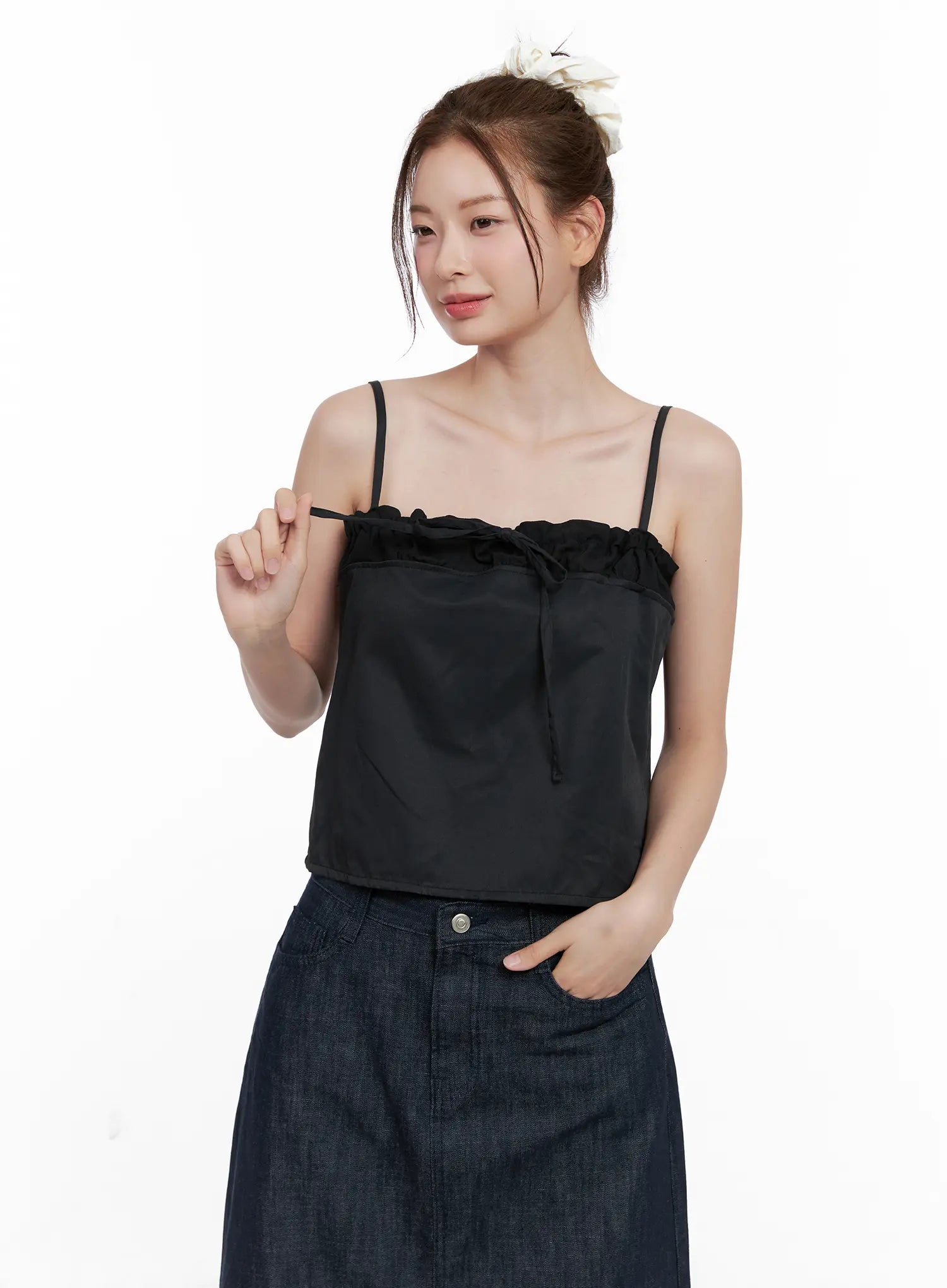 Ruffle-Trim Cami CL523