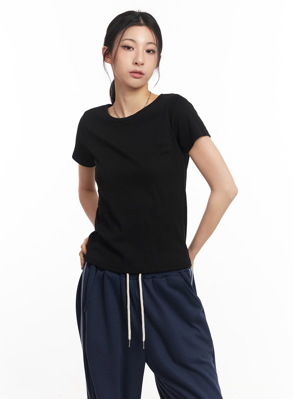 Essential Cotton U-Neck Top CA516