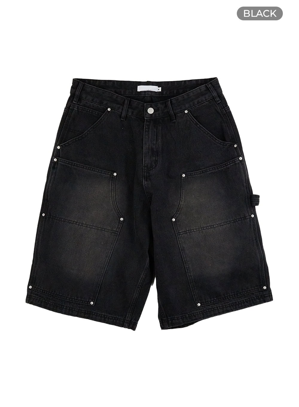 Stud Washed Baggy Jorts (UNISEX) CG408