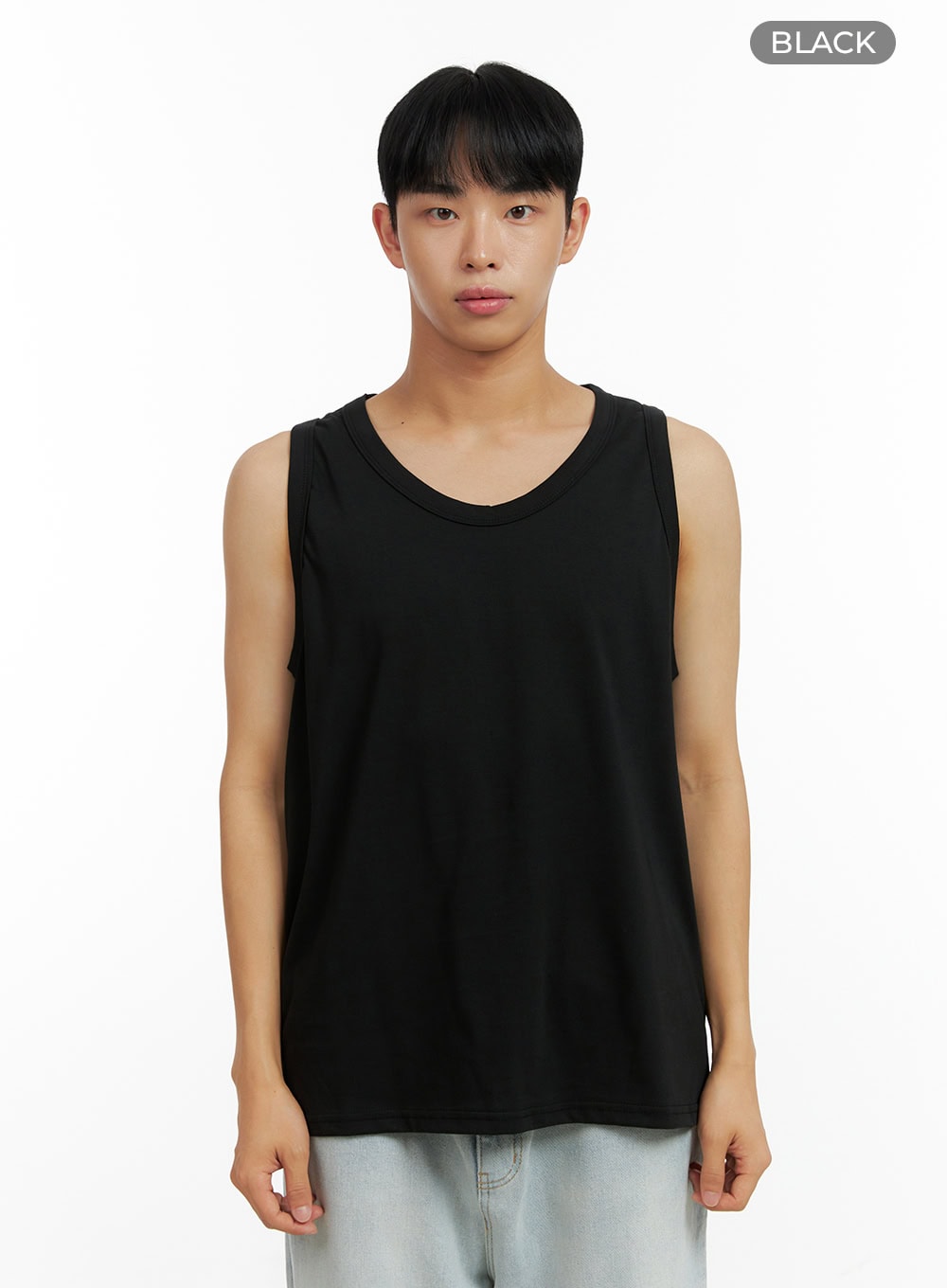 Men's Basic Oversized Cotton Tank Top CL429