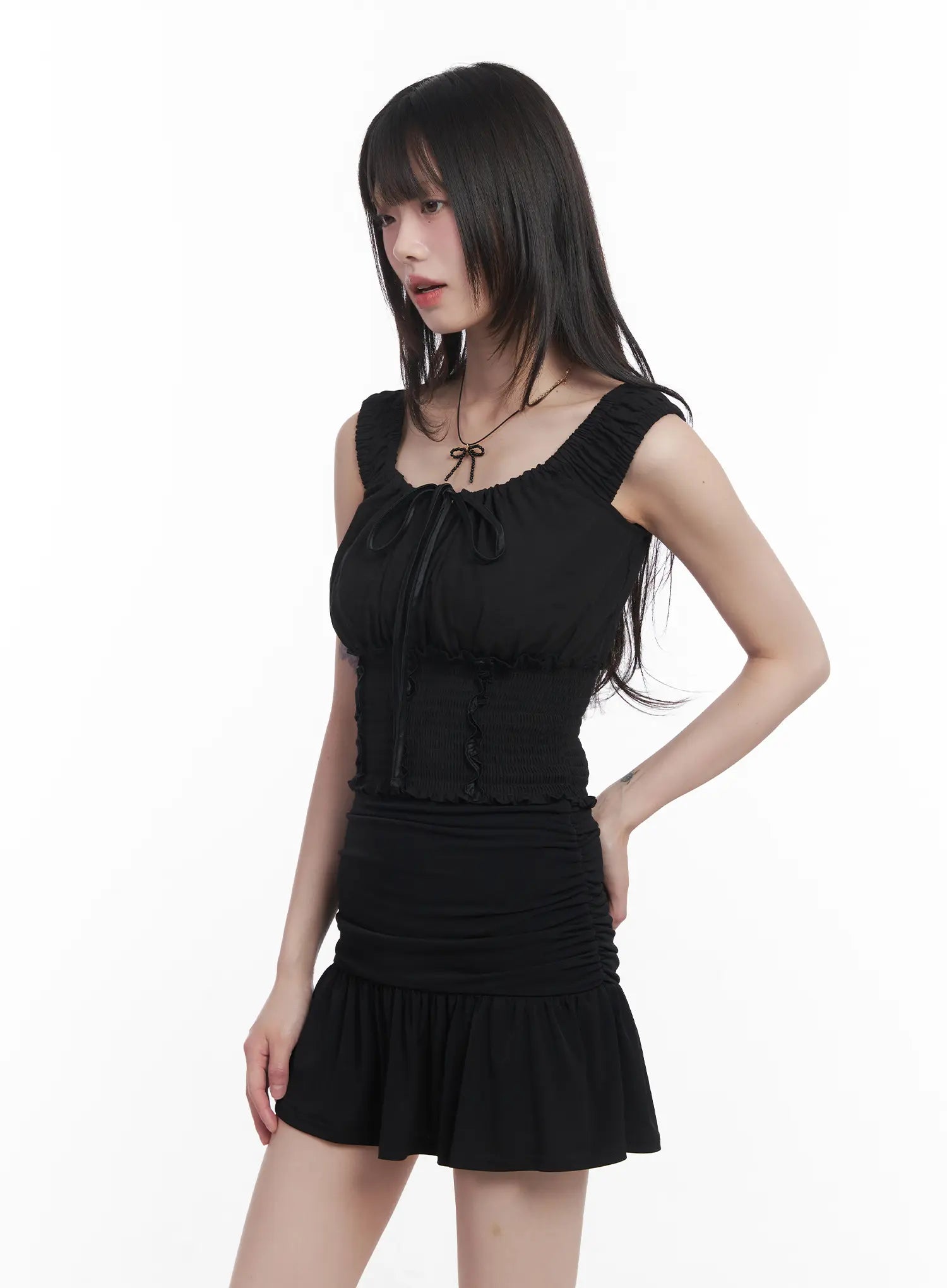 Frill Off-Shoulder Top CU519