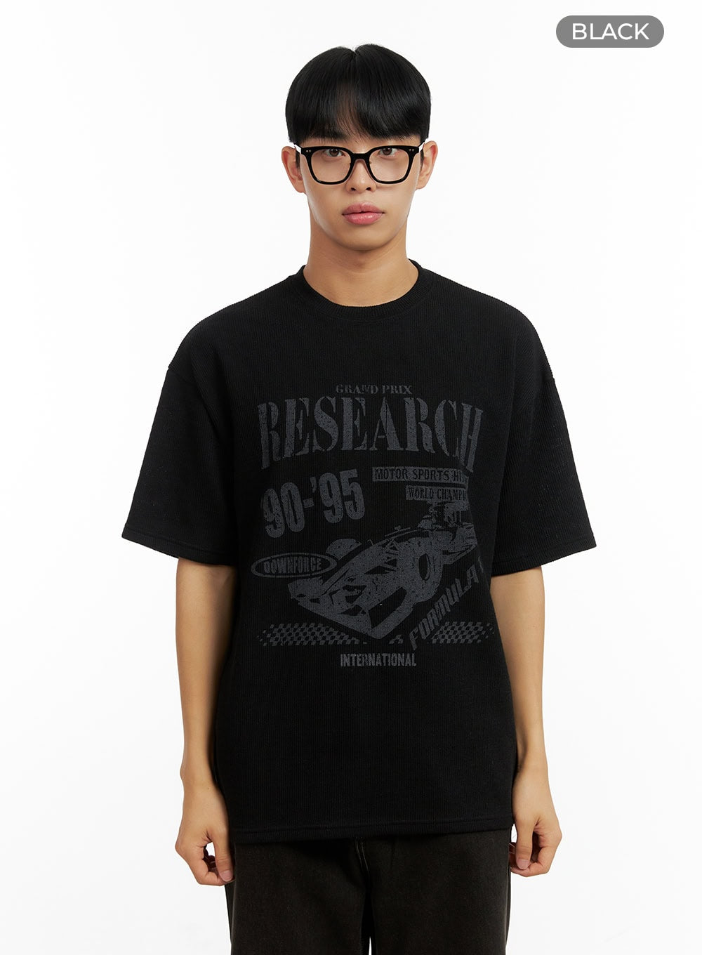 Men's Comfy Graphic Print T-Shirt CL429