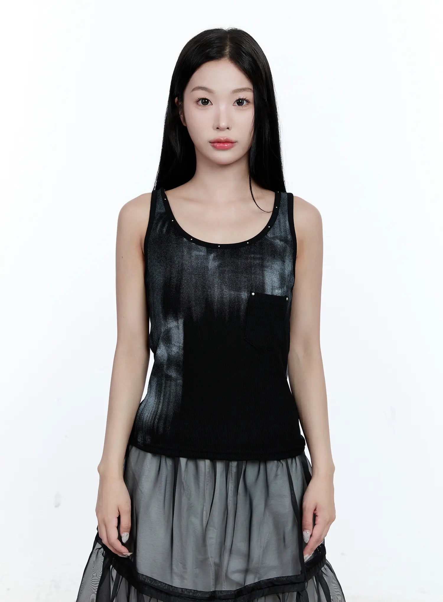 Gradient Ribbed Tank Top CG507