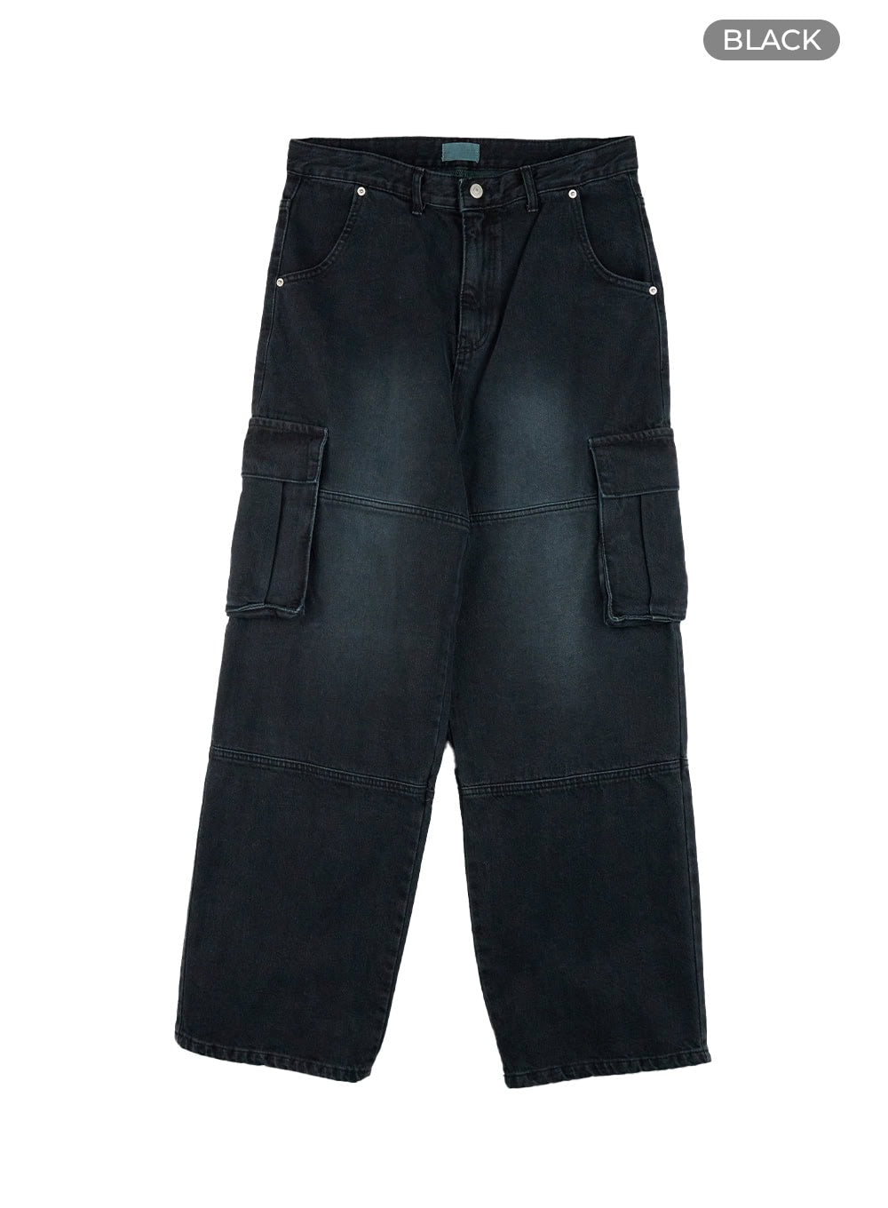 Men's Wide Fit Cargo Stitch Denim Jeans CL429