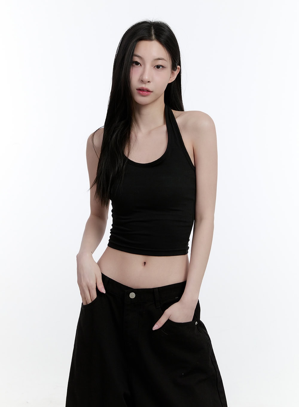 Essential Slim-Fit Halter Top CJ522