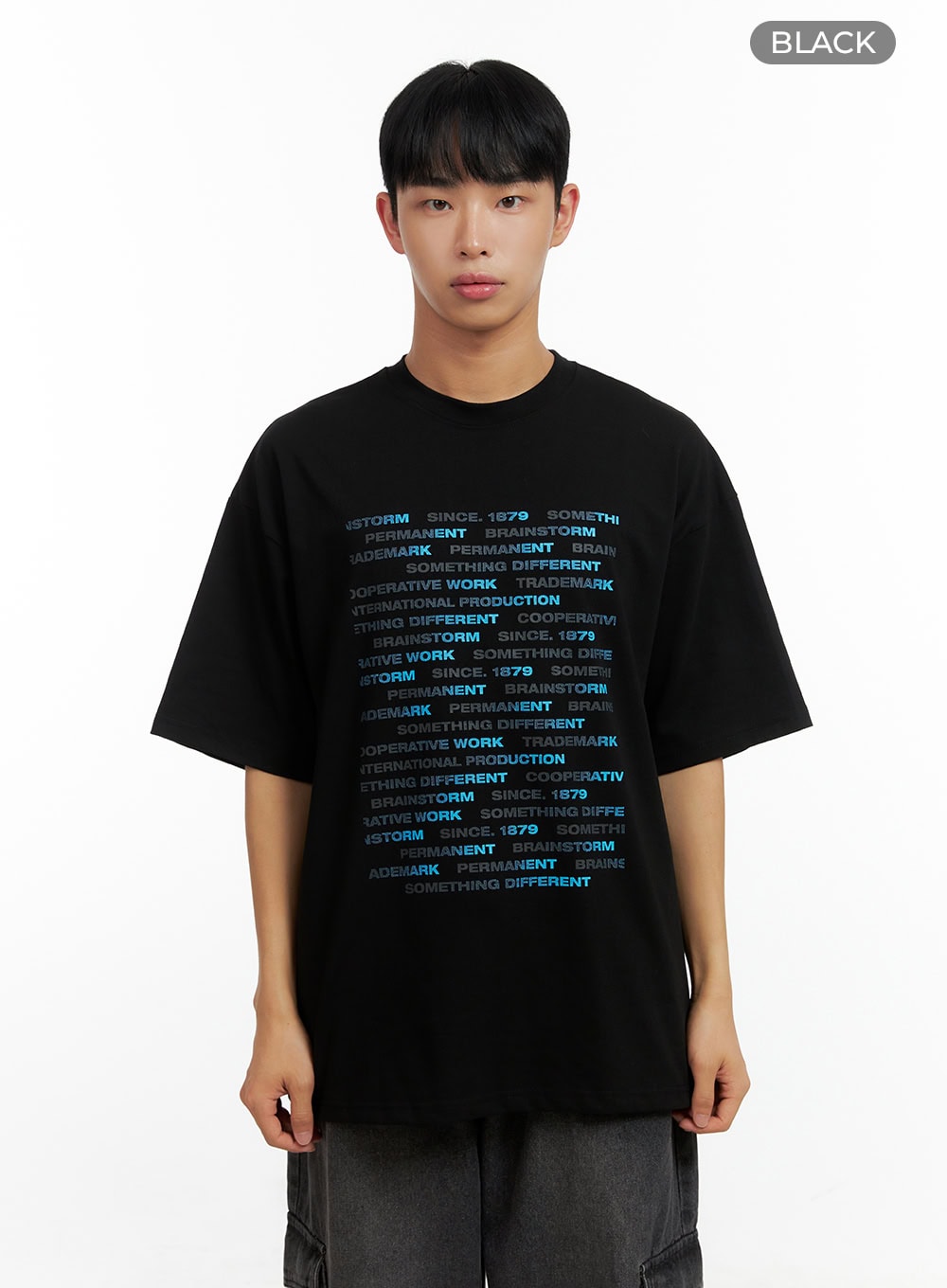 Men's Lettering Cotton T-Shirt CL429