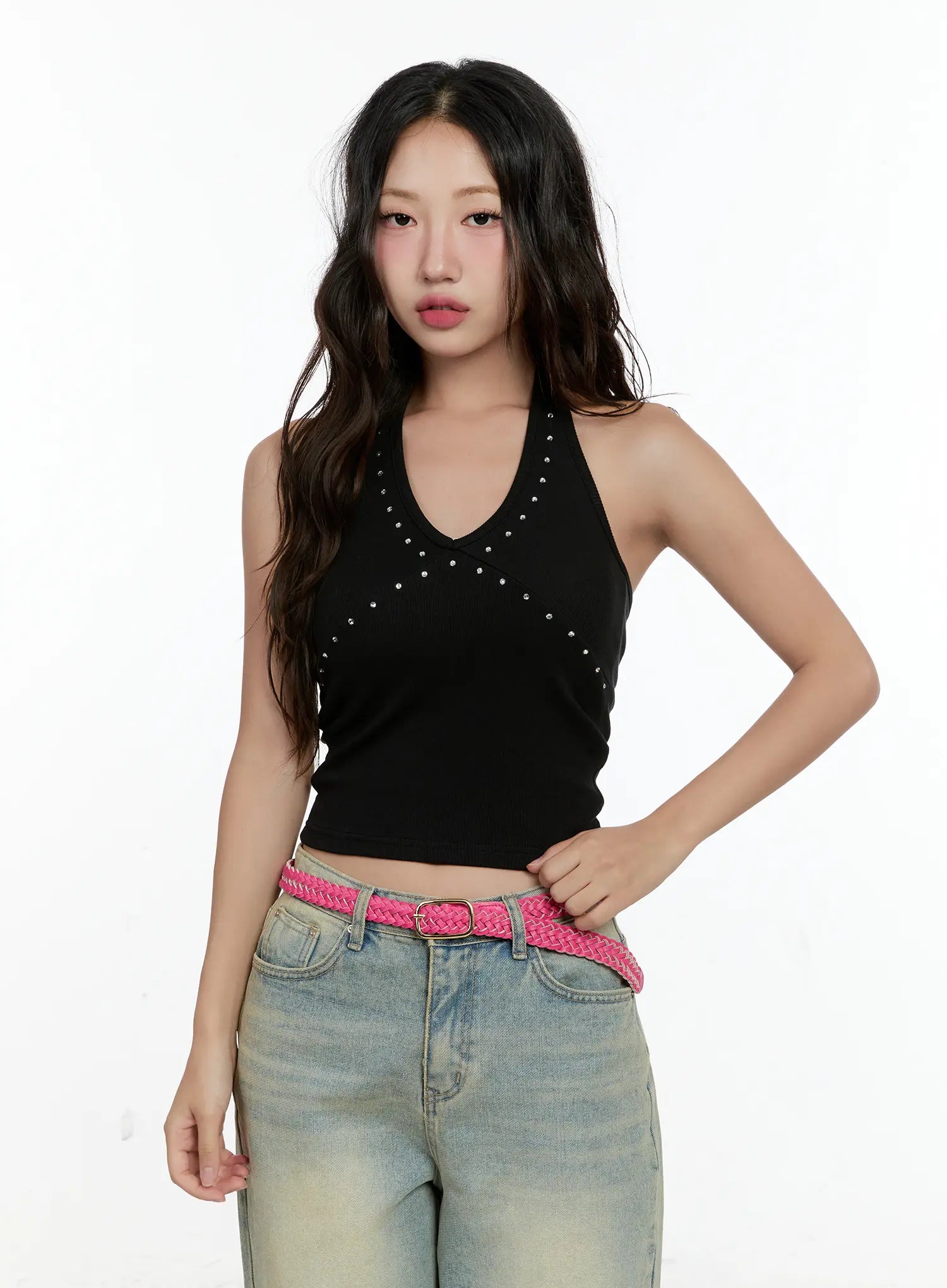 Studded Halter Top CL531