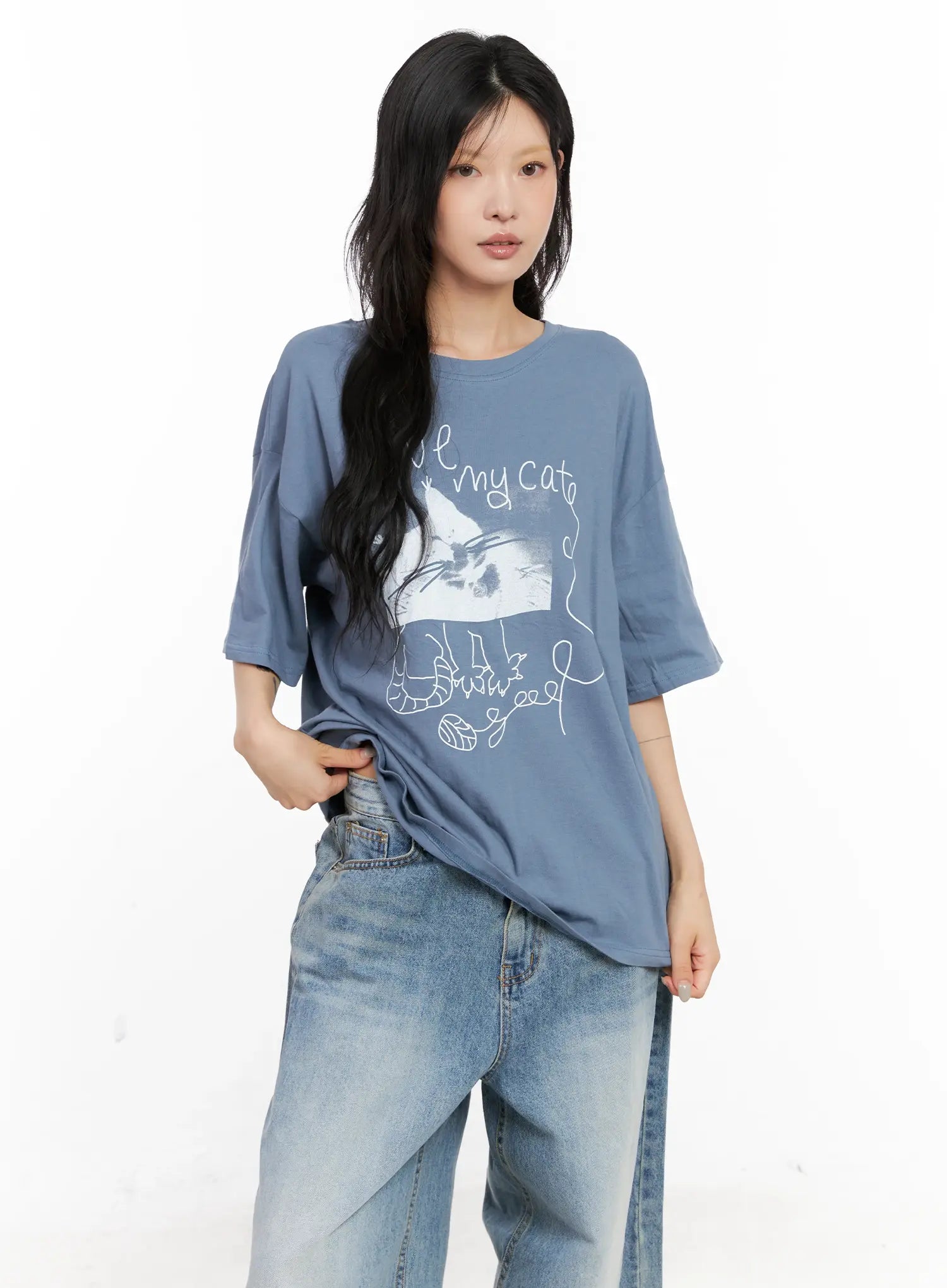 Oversized Graphic Tee CL528