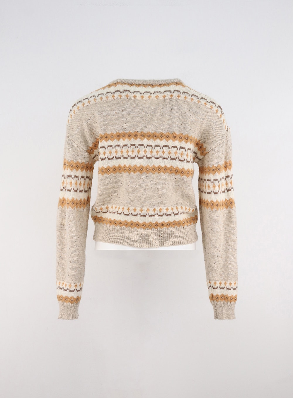 Jacquard Knit Button Cardigan OO312