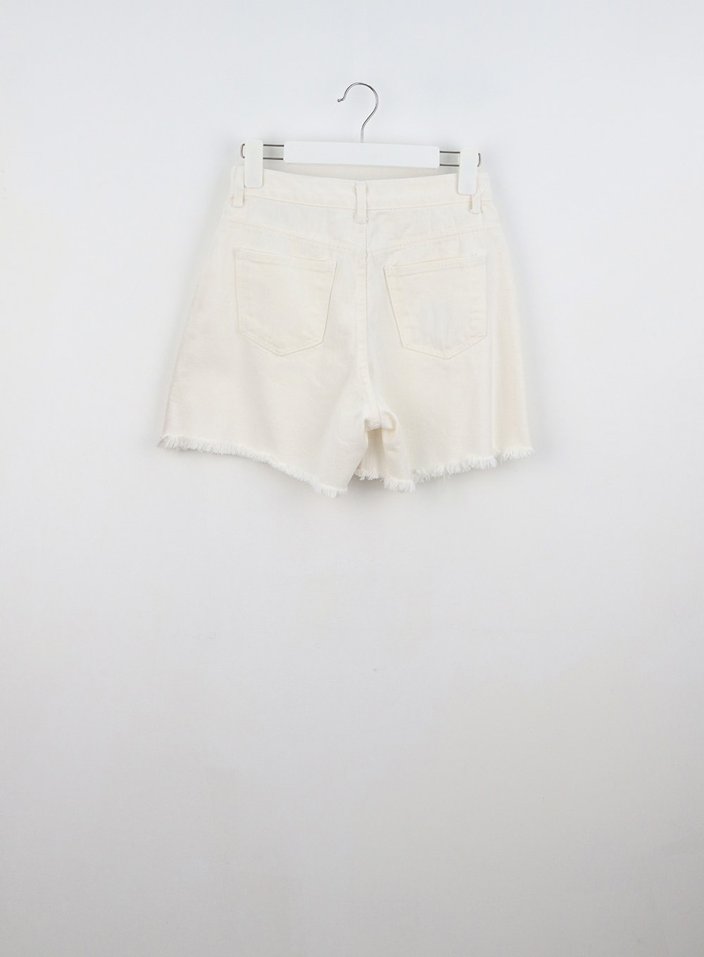 Ripped Hem Cotton Shorts OU326