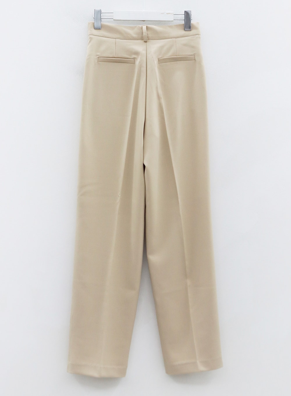 High Waist Pintuck Wide Leg Tailored Pants OS13