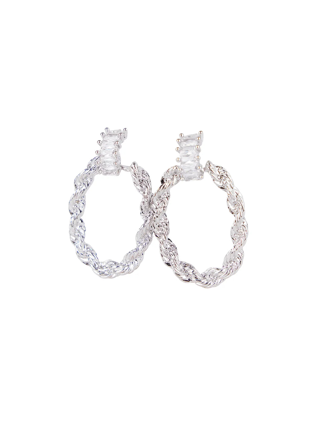 Braided Hoop Earrings CS523