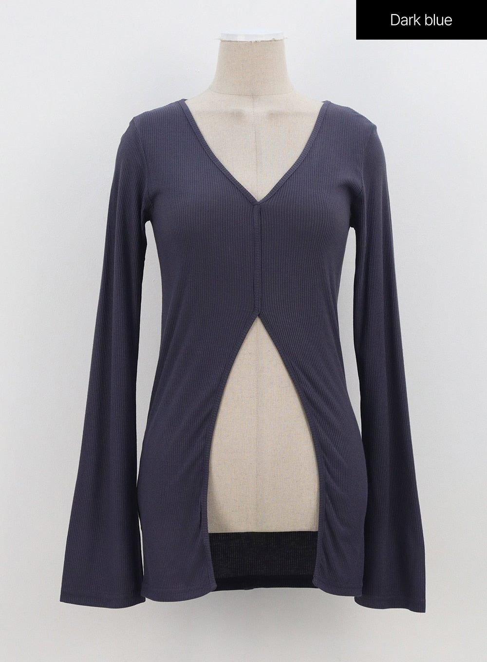 V-Neck Slit Top OA306