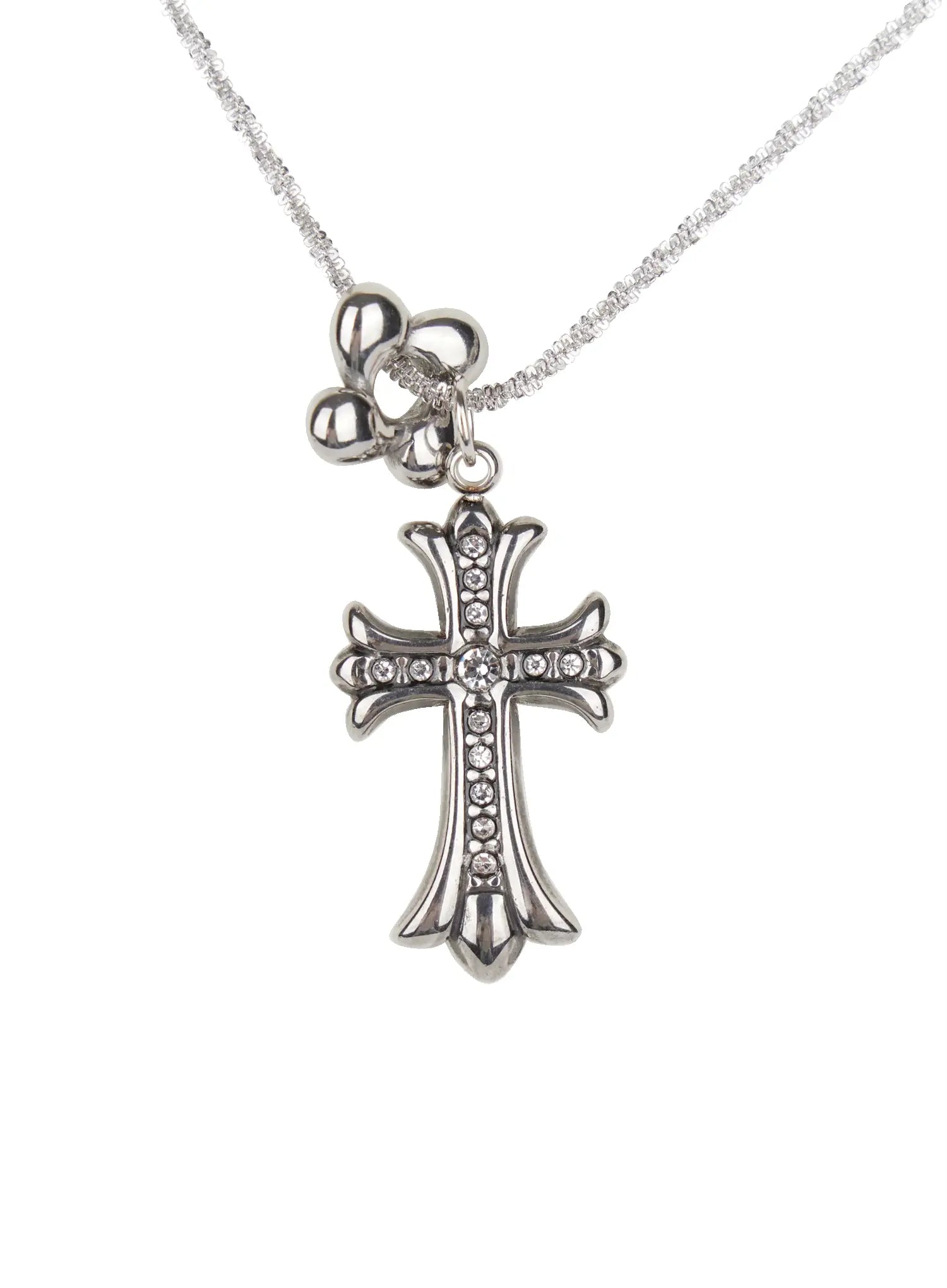 Cross Charm Long Necklace CO503