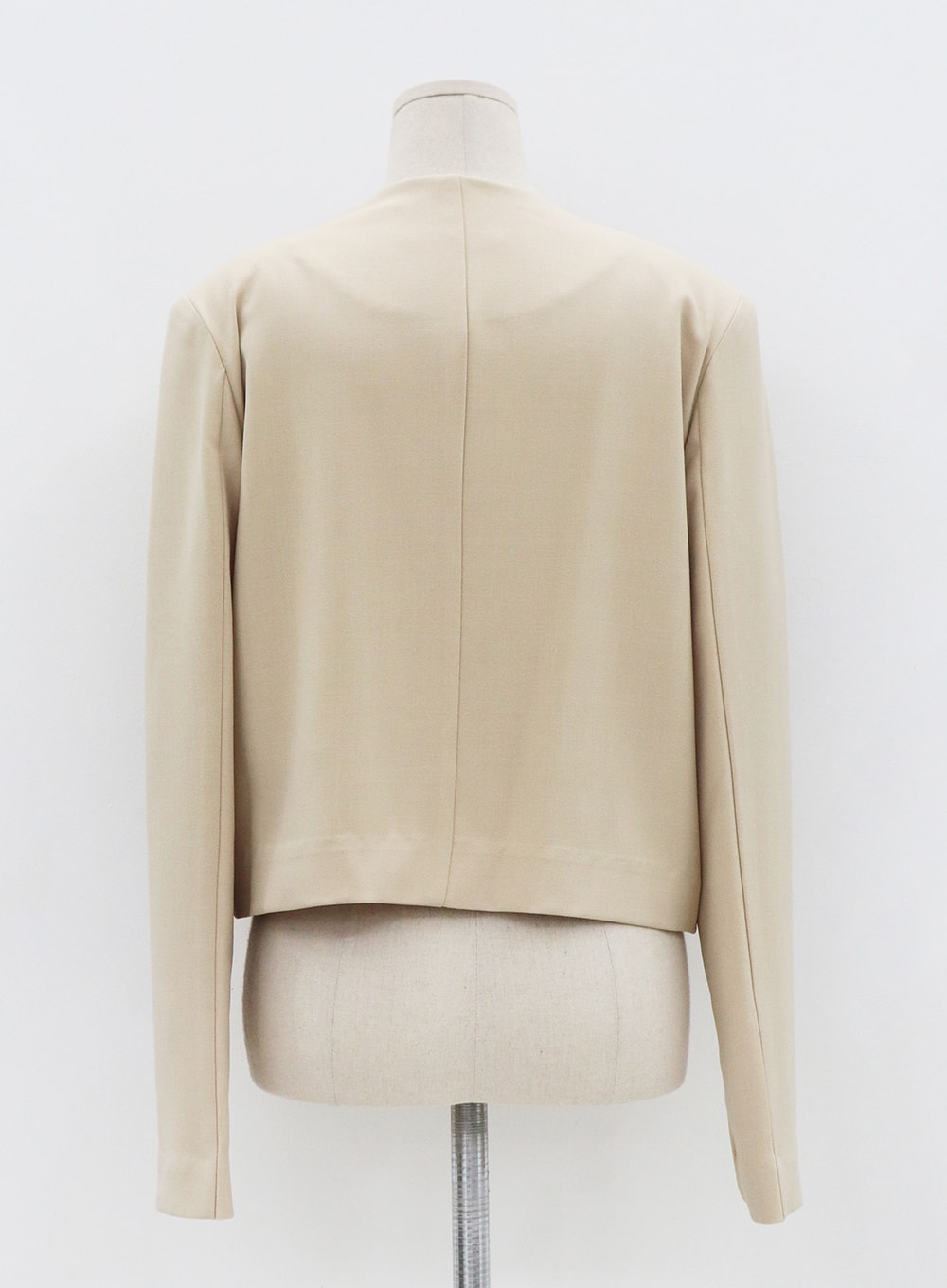 No Collar Semi Cropped Blazer OS13