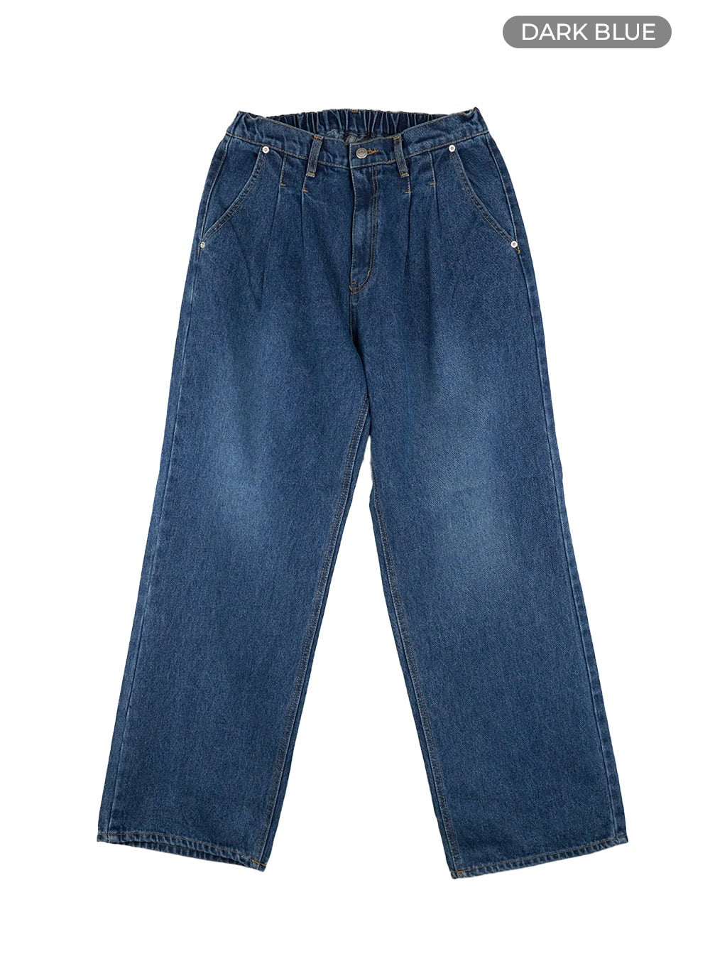 Men's Pintuck Washed Wide Fit Jeans CL429