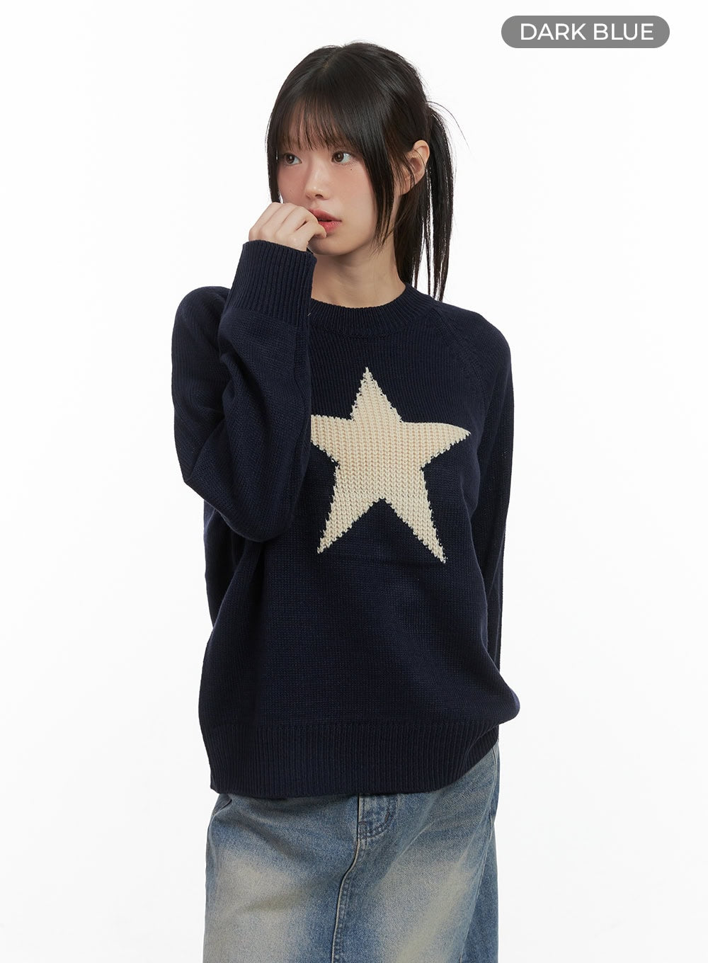 Casual Oversized Raglan Sweater CS412