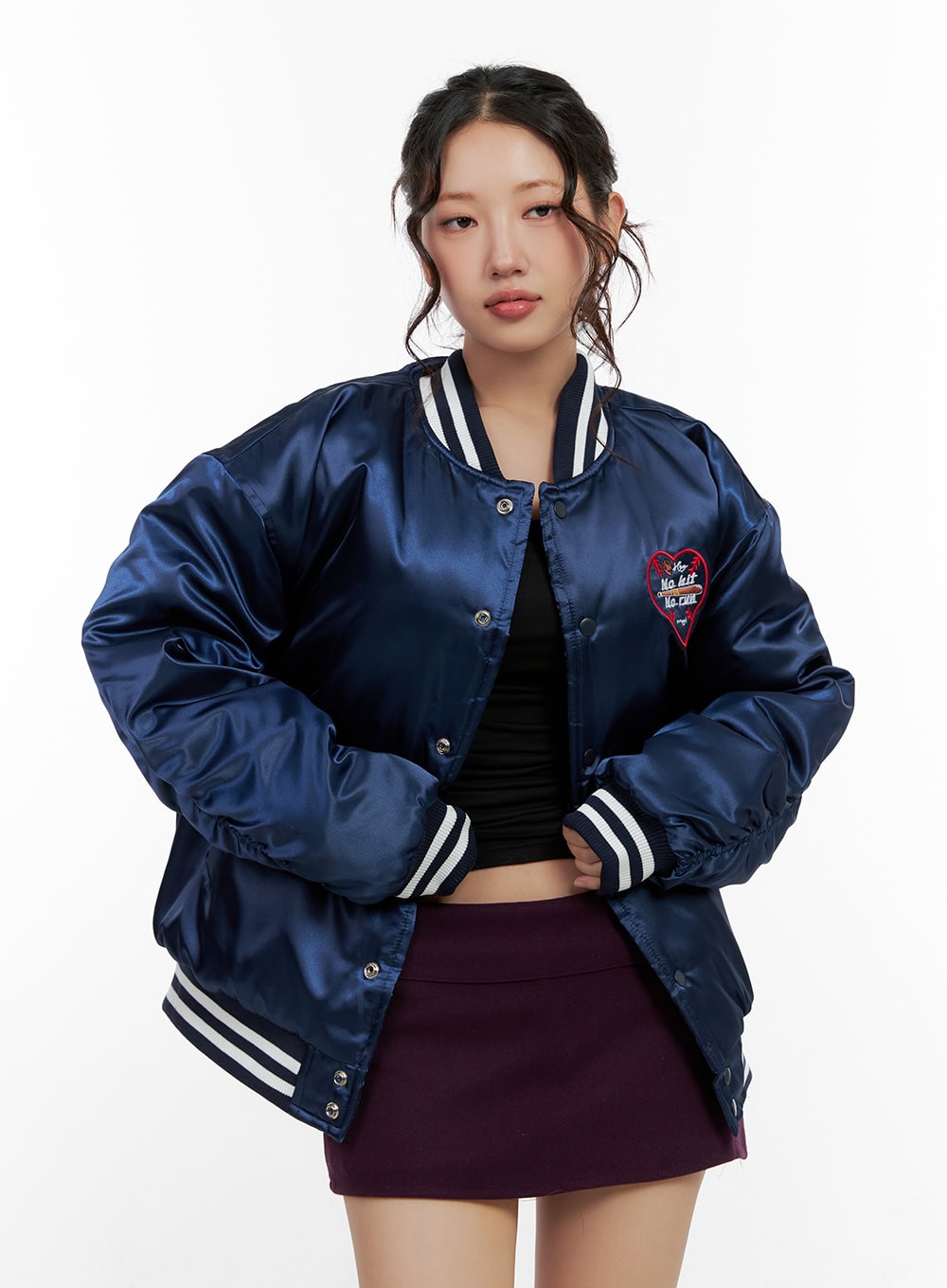 Embroidered Graphic Buttoned Jacket CN405