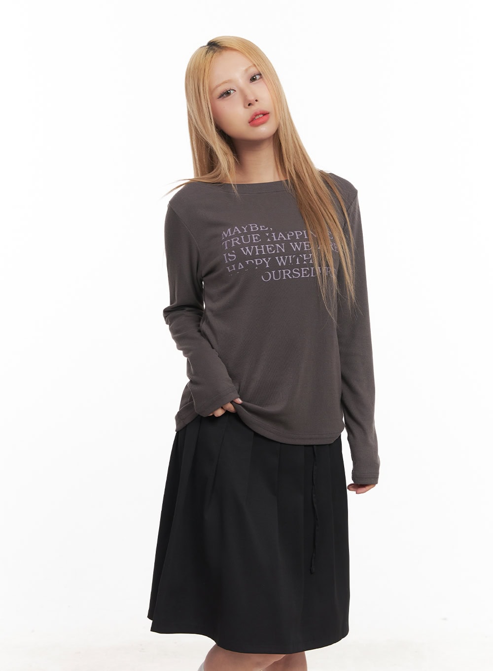 Graphic Comfort Long-Sleeve Top CM506