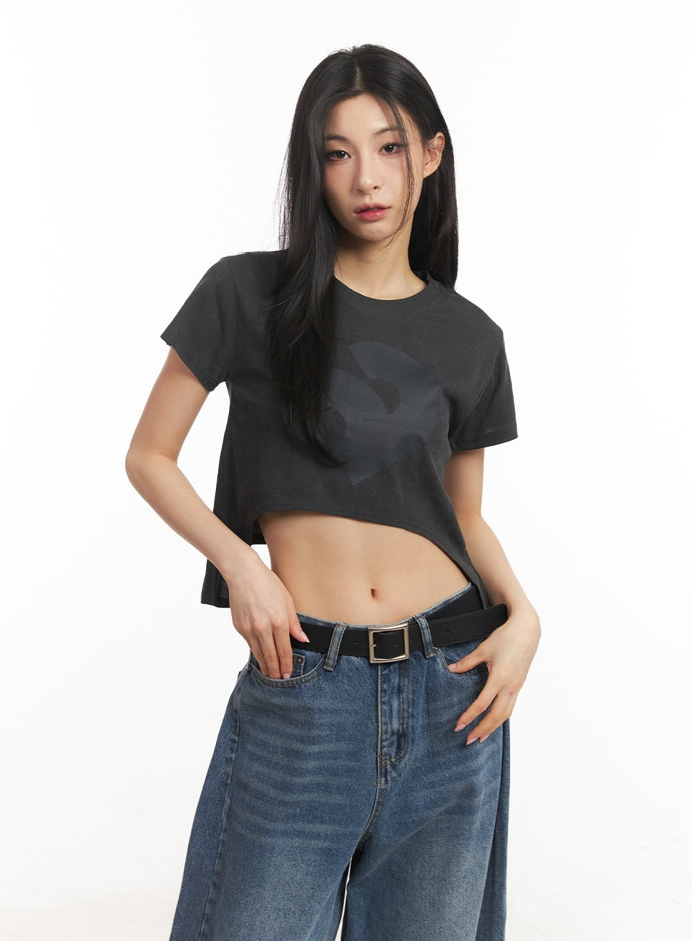 Graphic Baby Crop Tee CA503