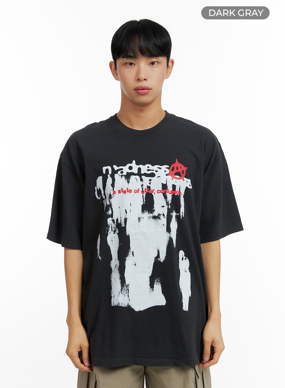 Men's Oversize Graphic Cotton T-Shirt CL429