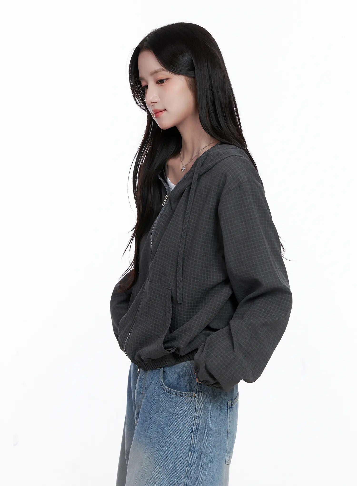 Minimalist Checkered Hoodie CS519