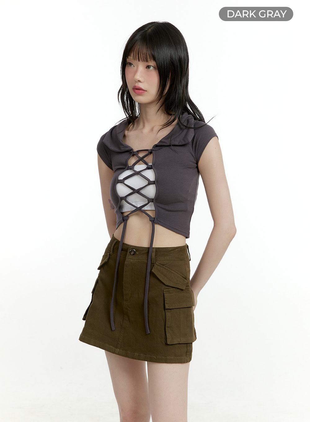 X Strap Crop Top CL426