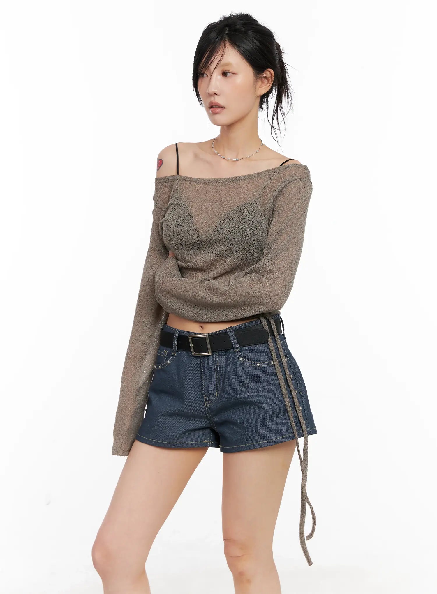 Boatneck Off-Shoulder Long Sleeve CL525