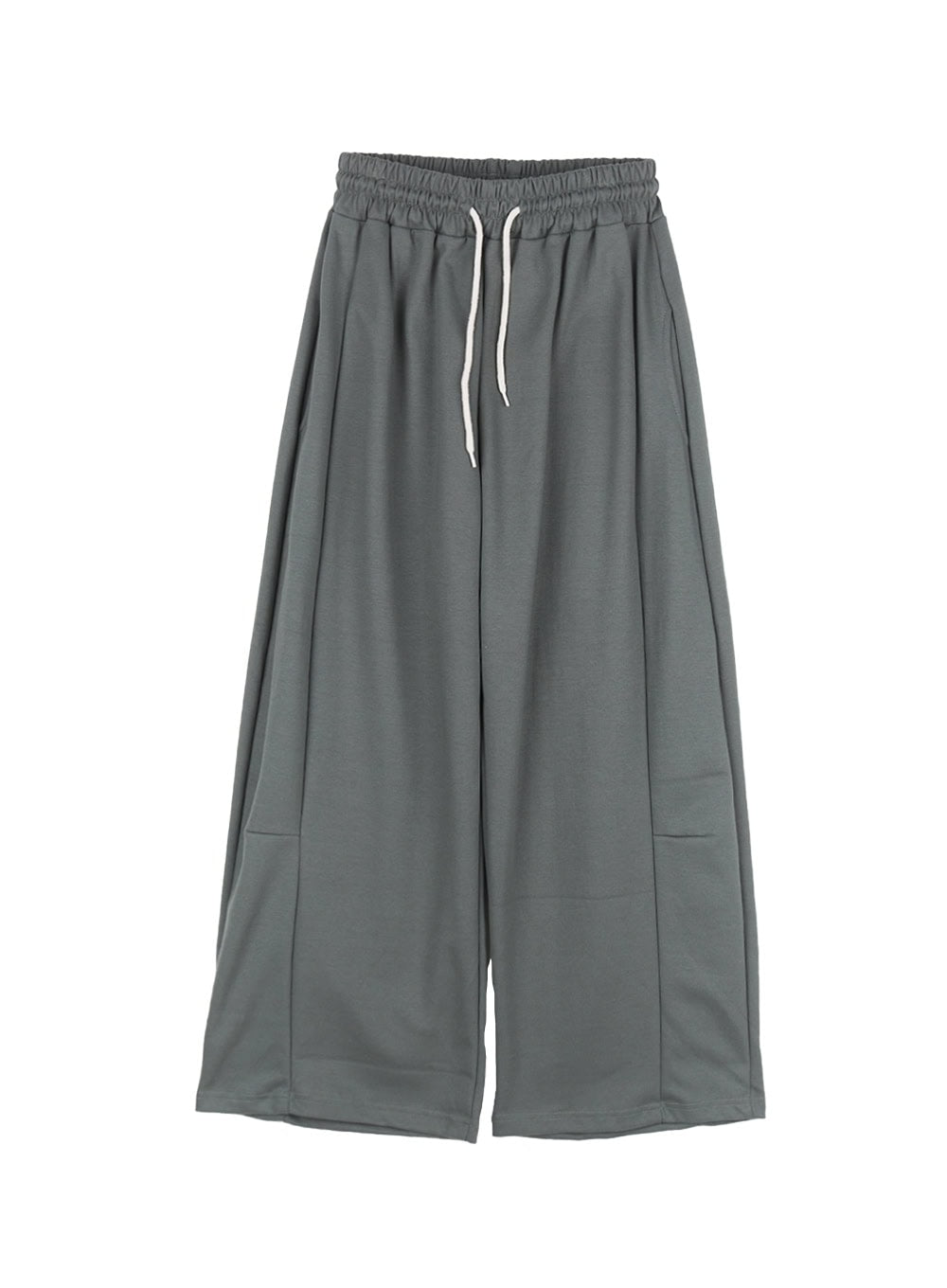 Adjustable Pintuck Wide-Leg Sweatpants CY521