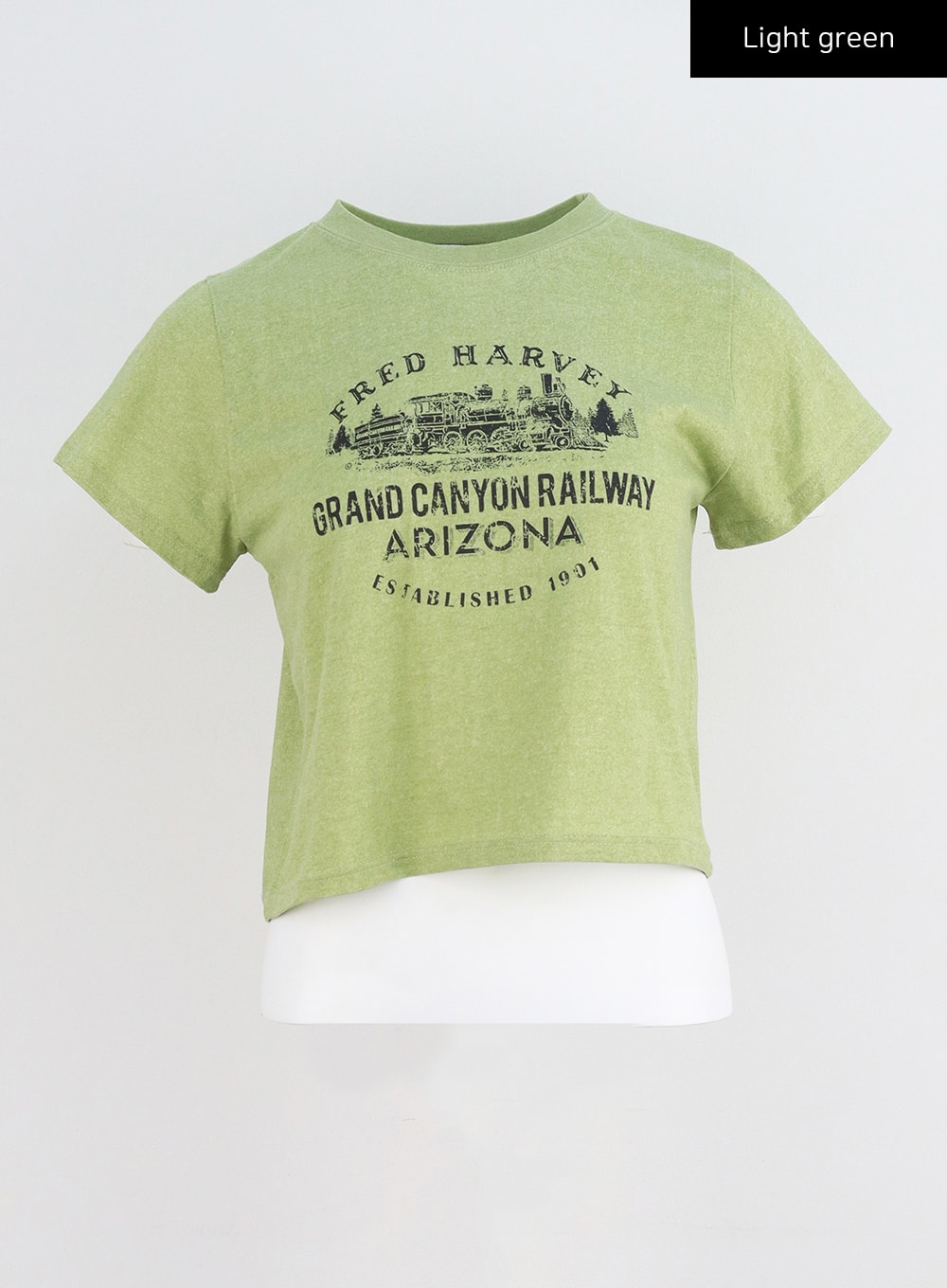 Cotton Graphic Cropped Tee CY331