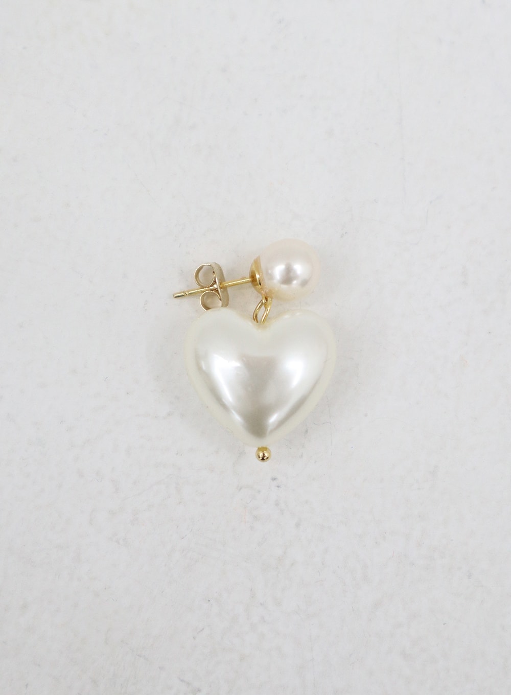 Pearl Heart Earrings BD09