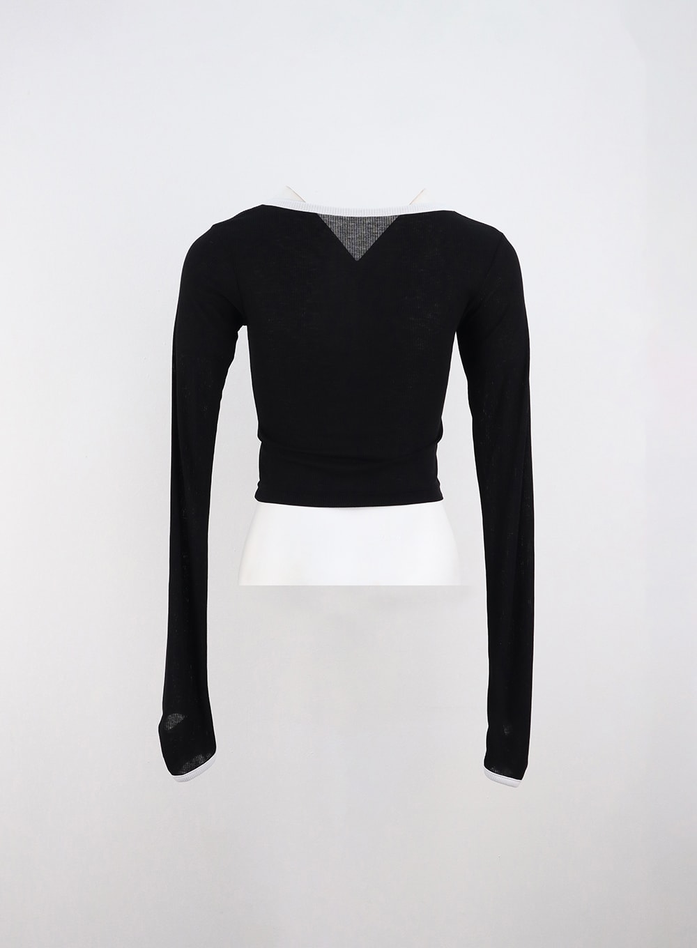 Contrasting Trim Crop Bolero Top IO317