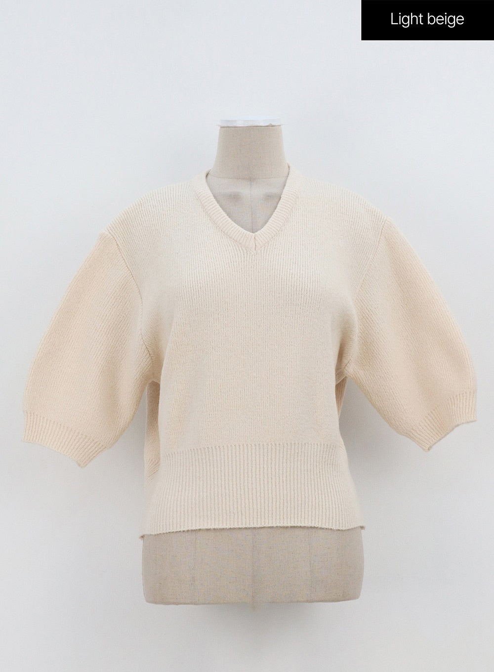 Half Sleeve V-Neck Sweater OA305