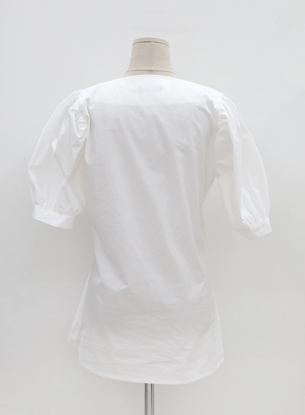 Square Neck Button-Down Slit Blouse OU19