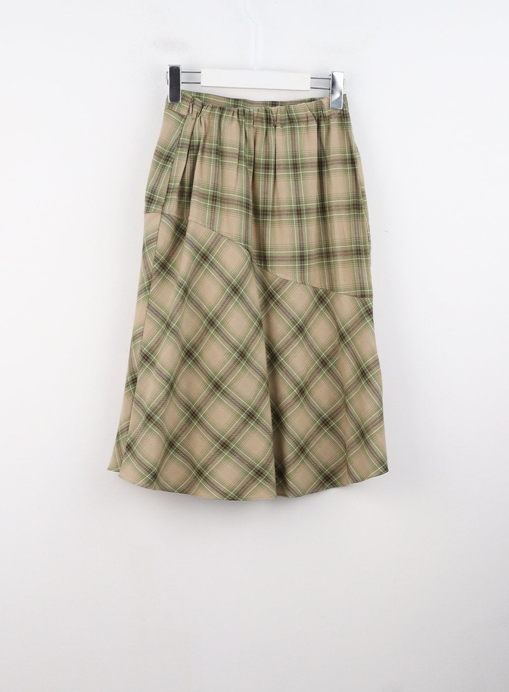 Checkered Midi Skirt CS308