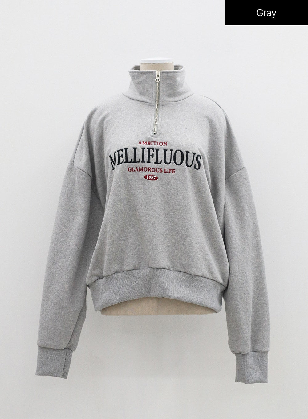 Oversized Half Zip-Up OF316