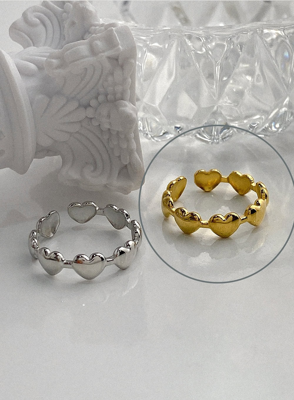 Serena Open Heartline Ring IA524