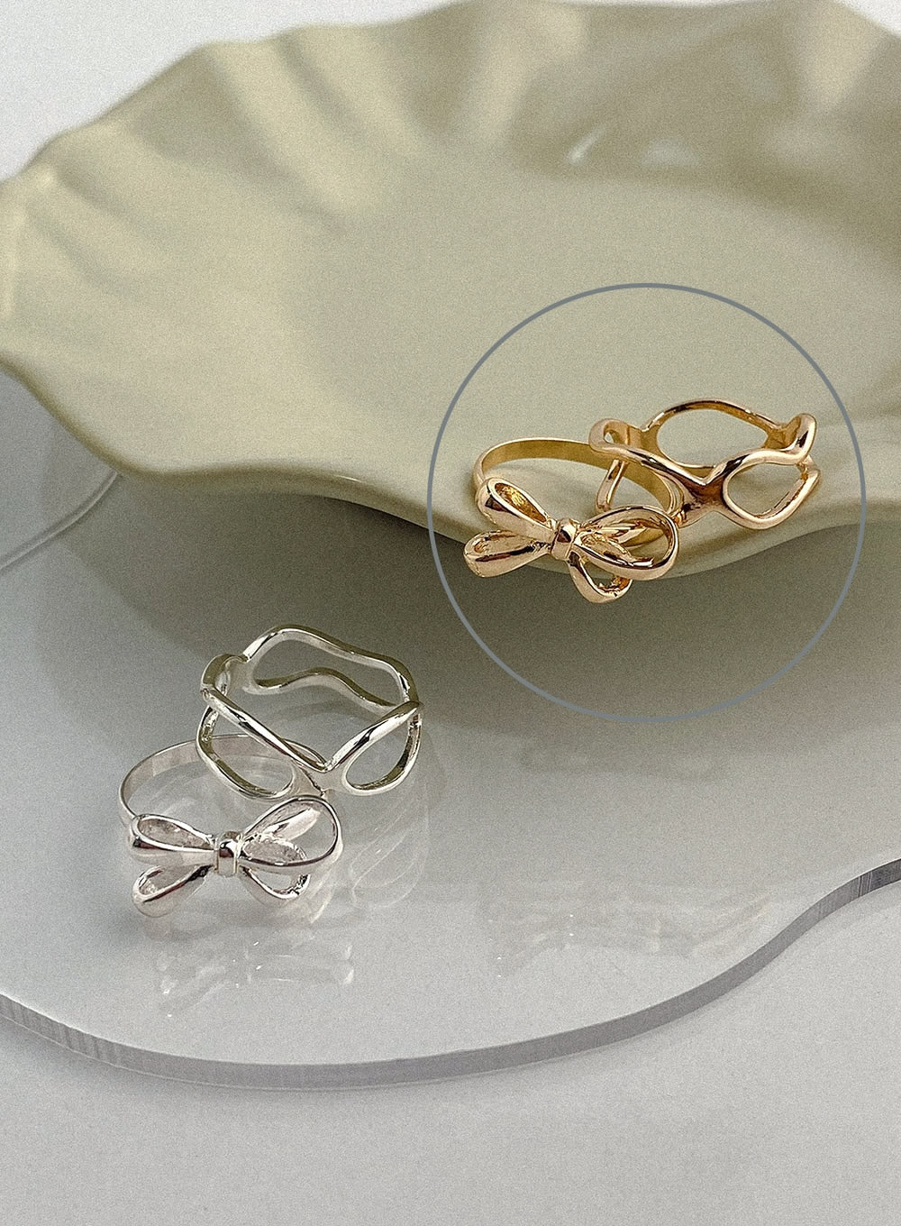 Coco Soft Twist Ring Set IA524