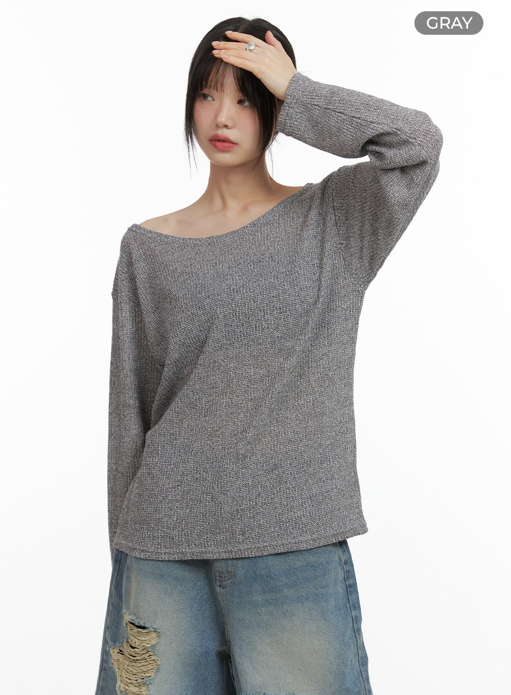 Sheer Bliss Off Shoulder Sweater CL412