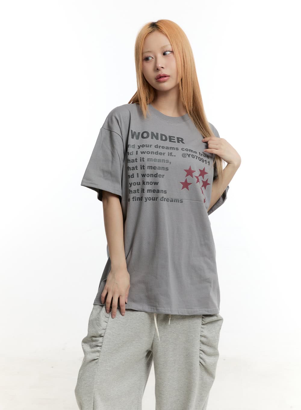 Oversized Cotton Graphic T-Shirt CY506