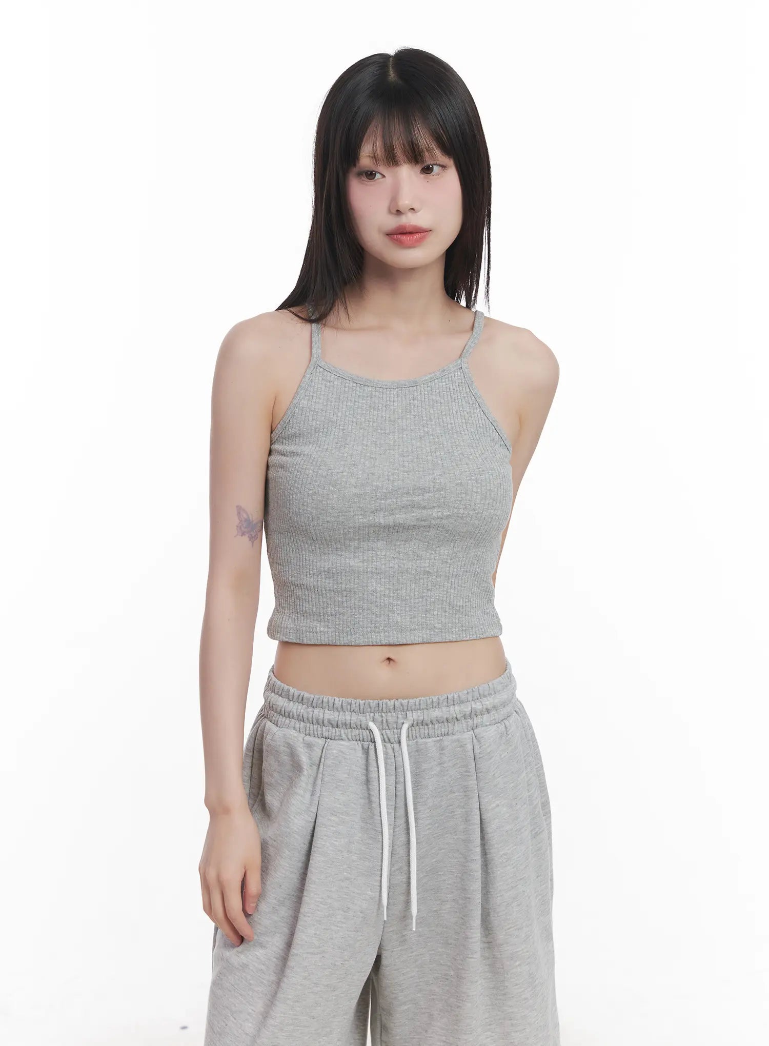 Ribbed Halter Neck Cami CU519