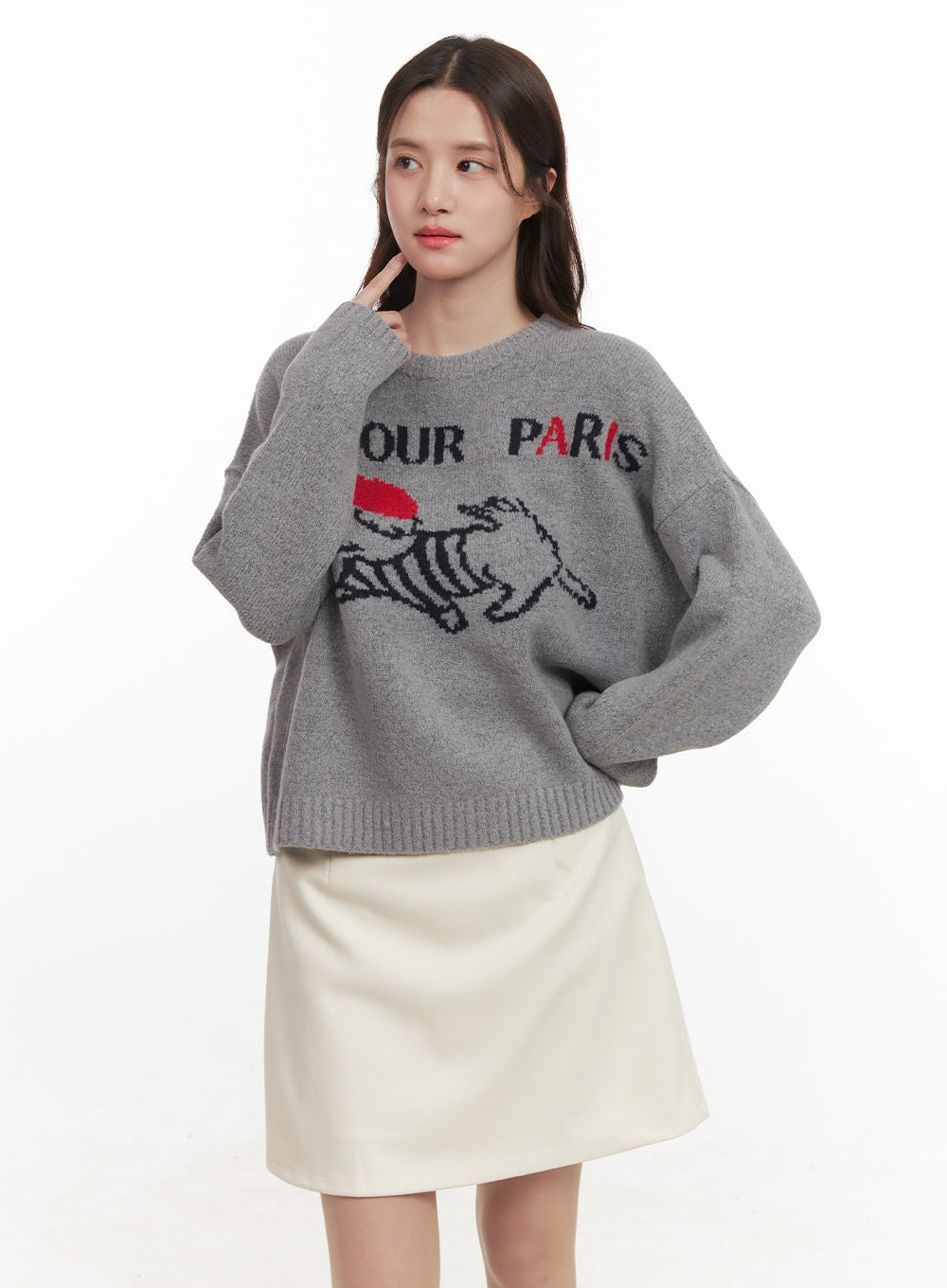 Paris Puppy Graphic Sweater CJ515