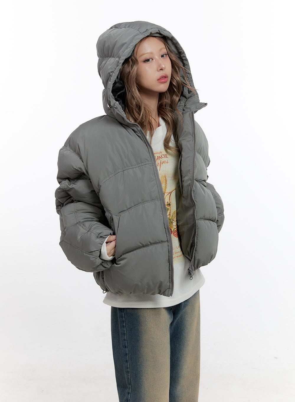 Warmth Padded Polyester Coat CN425