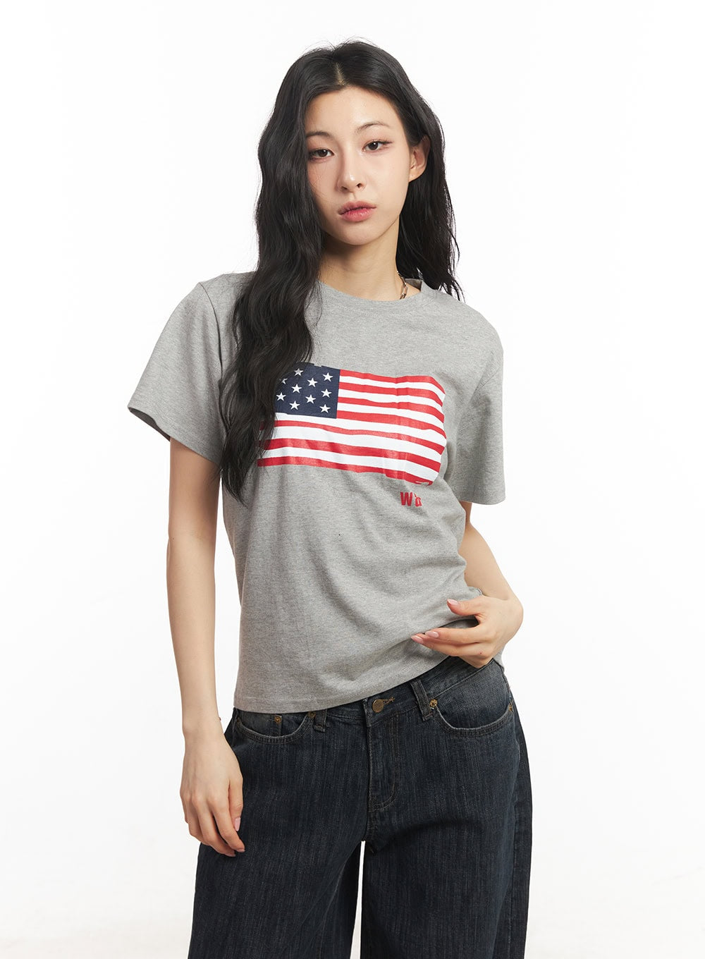 Star Flag Graphic Top CA503
