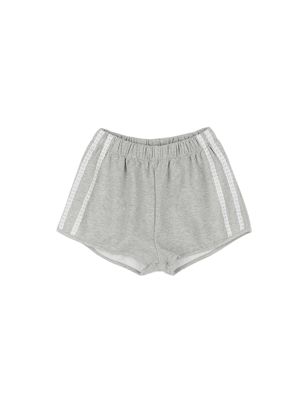 Lace-Trim Striped Shorts CA514
