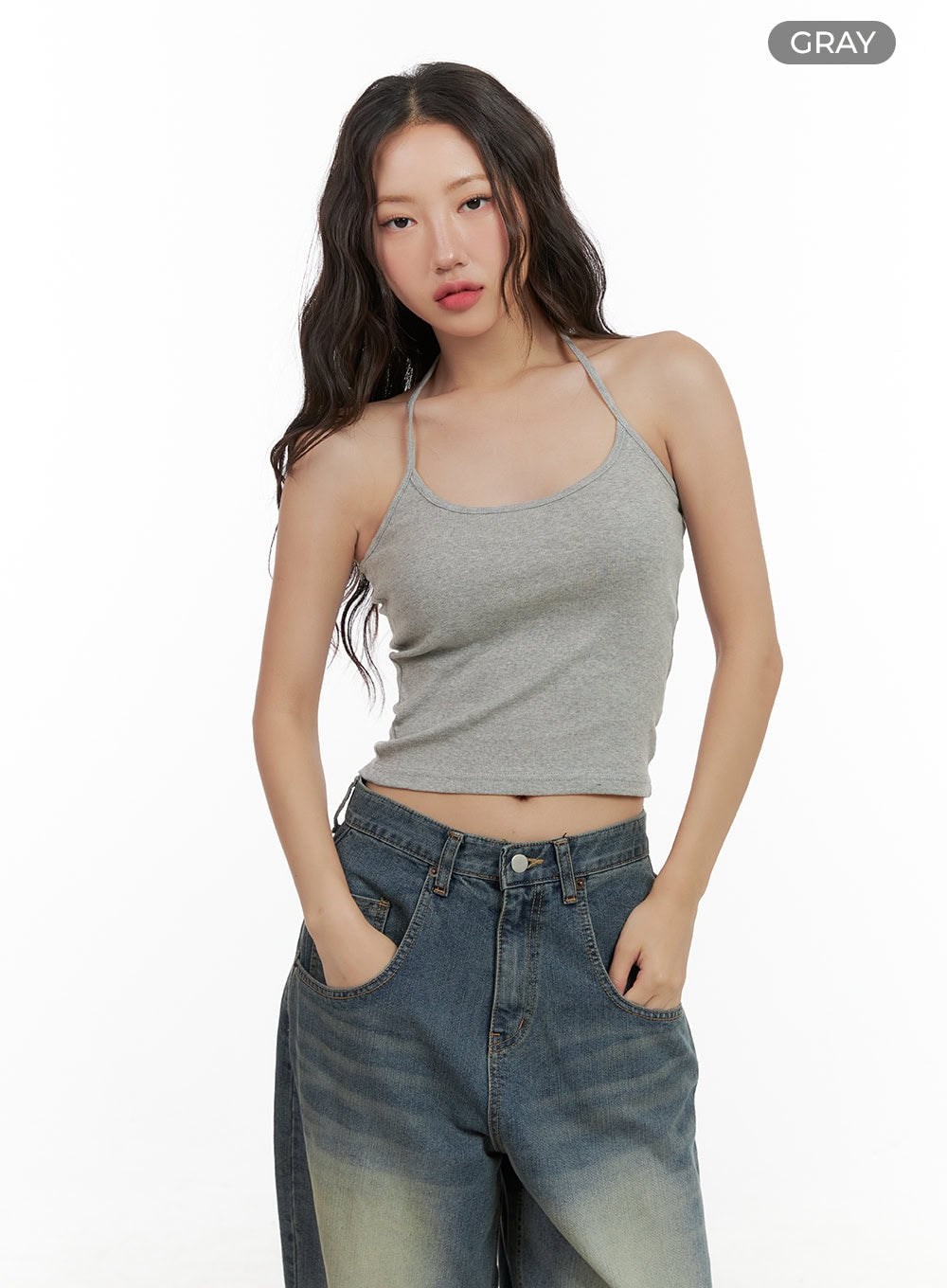 Cotton Halter Crop Top CG423