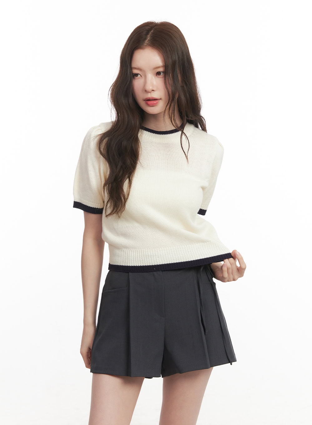 Cozy Half-Sleeve Sweater CA502