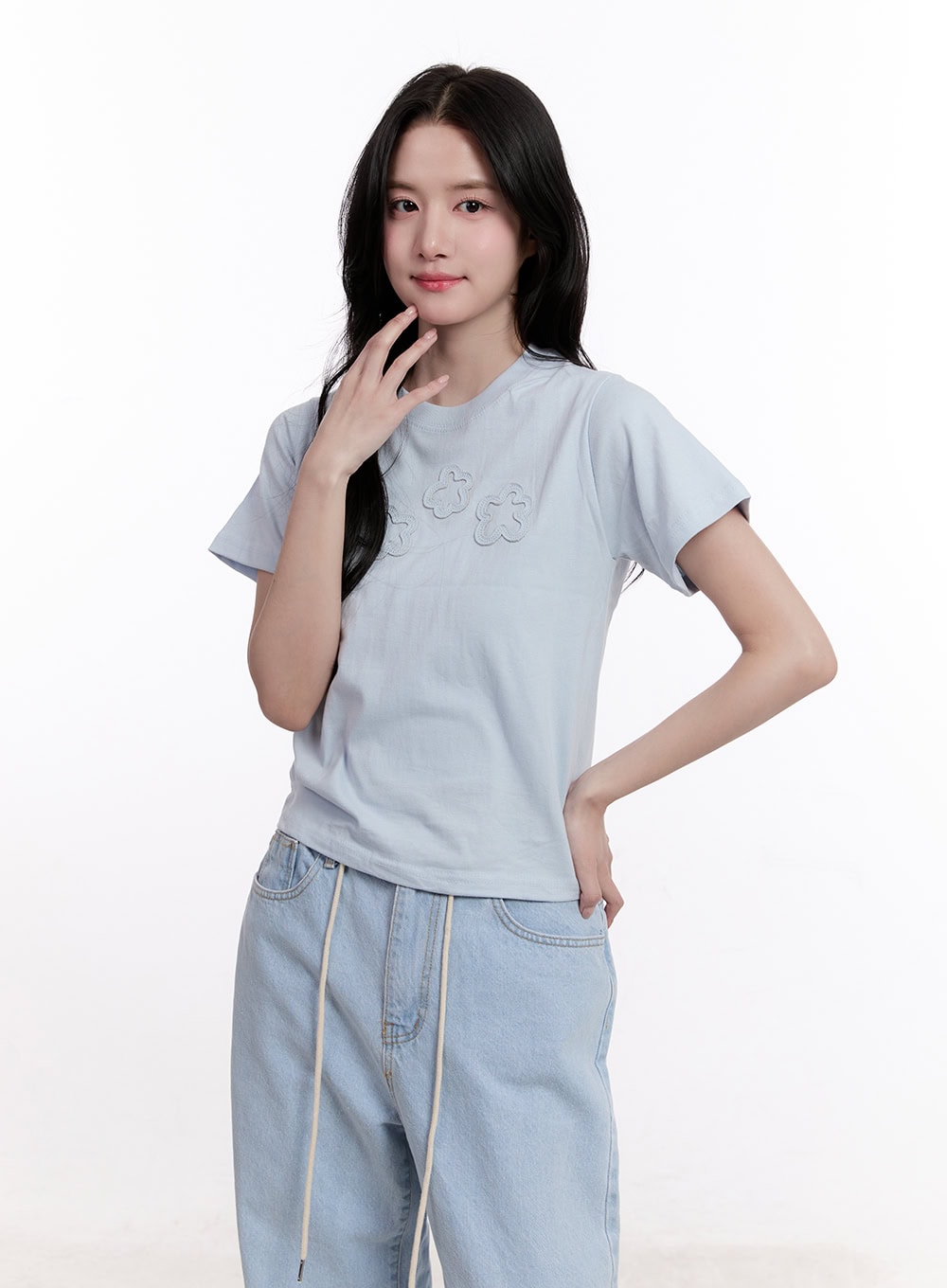 Flower Patch Crop Tee CM526